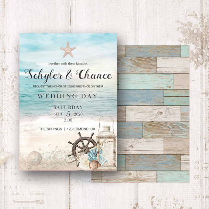 Beach Wedding Invite