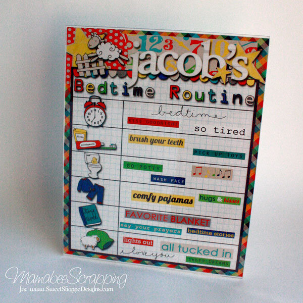 Bedtime Routine chart
