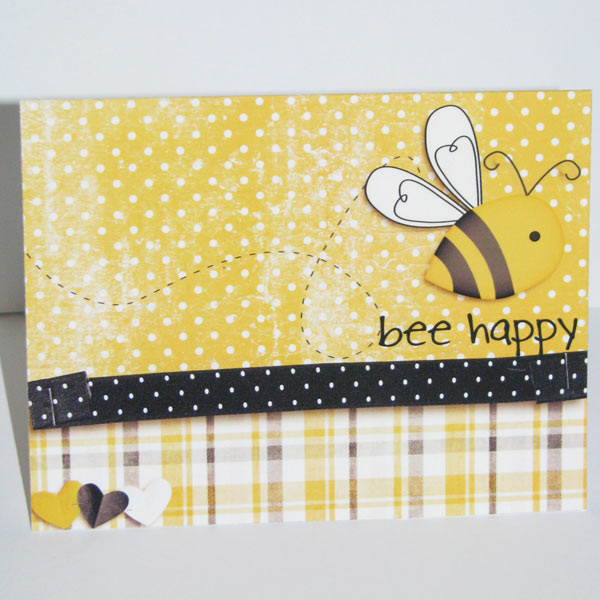bee happy Card