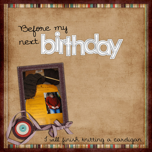 Before my next birthday
