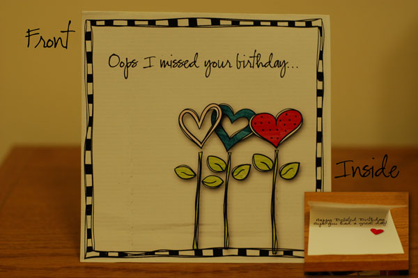 Belated Birthday Card