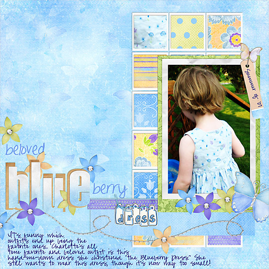 beloved blueberry dress