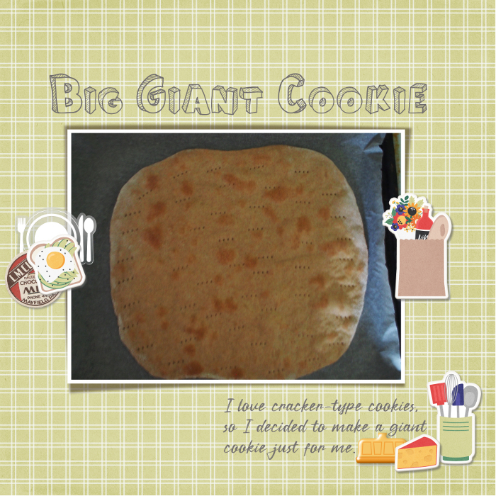 Big giant cookie
