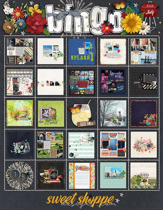 Bingo Card | July 2018