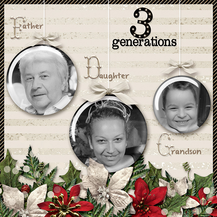 Bingo Dec 2015 - 3 generations