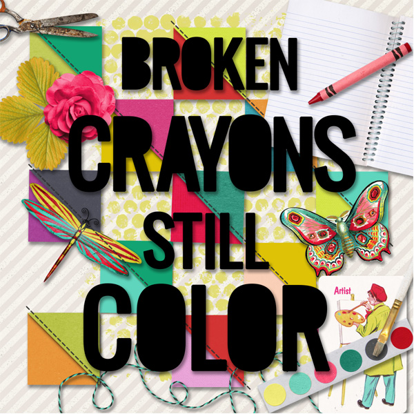 Bingo Jan Nr2 - 'Broken crayons still COLOR'