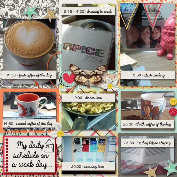 Bingo Juli5: 'My daily schedule'