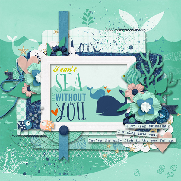 Bingo March Nr17: 'Create a photoless page: Sea Love'