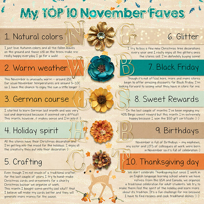 Bingo Nov 2015 - Top 10
