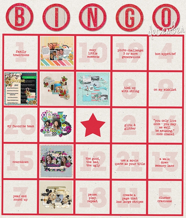 Bingo Tracker Dec 2015