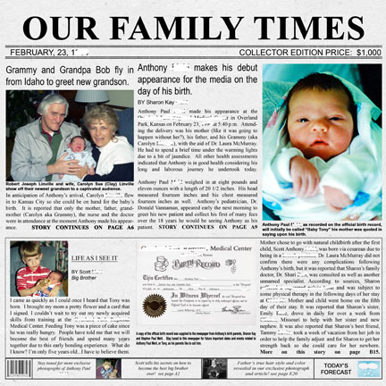 Birth Story:  Anthony Mehl