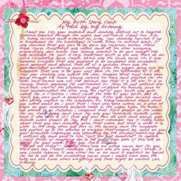 Birth Story by Granny