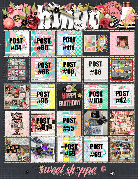 Birthday Bingo Completed!