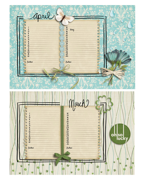 Birthday Book 2011 - March & April