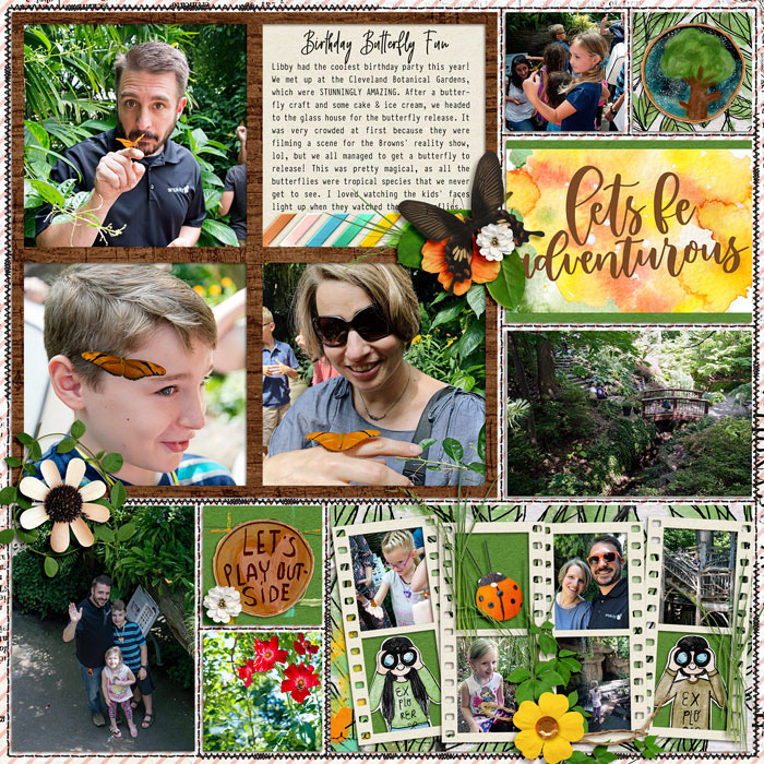 Birthday Butterfly Fun Left