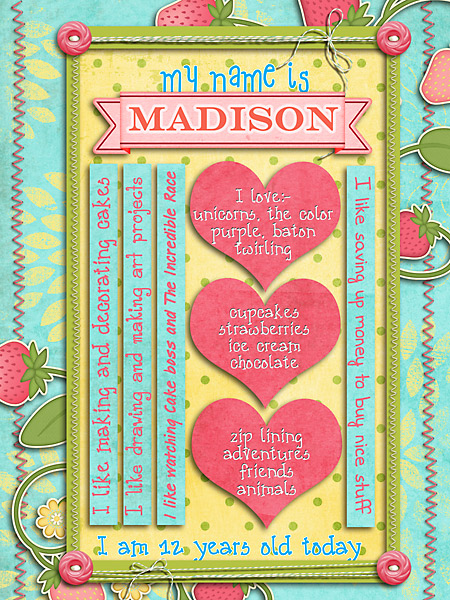 birthday card for madison