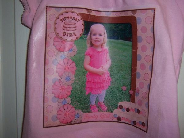 Birthday Girl Shirt Close Up