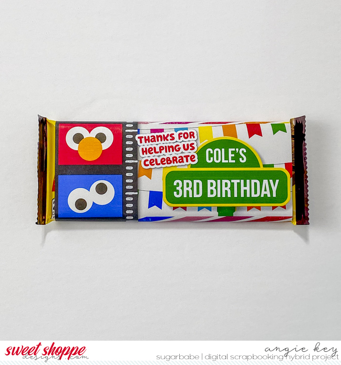 Birthday Party Favor Candy Bar Wrapper