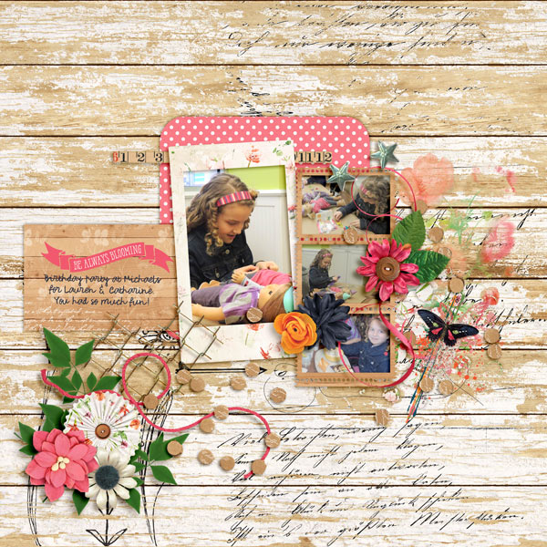 Blossom like wildflowers (left)