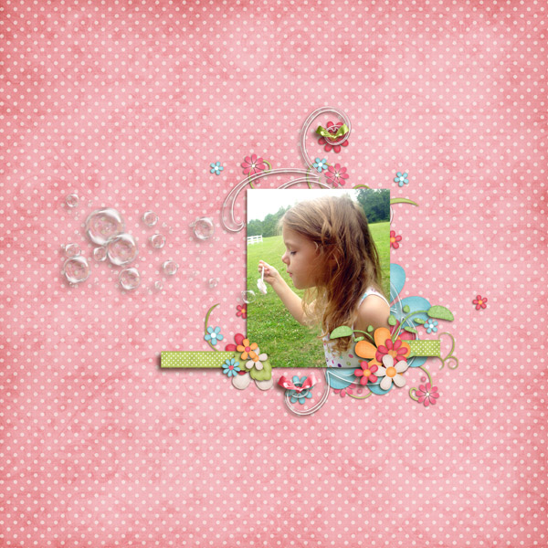 blowing bubbles