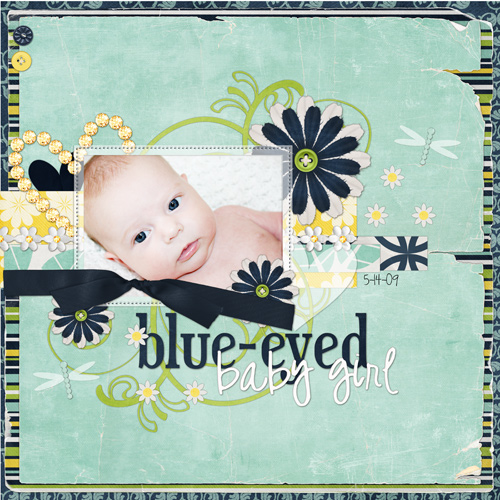 Blue Eyed Baby Girl