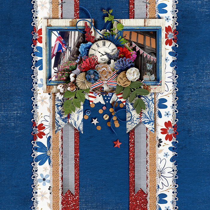 Blue Red White