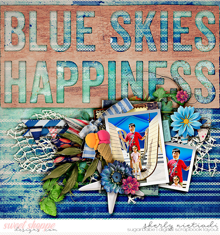 Blue skies happiness