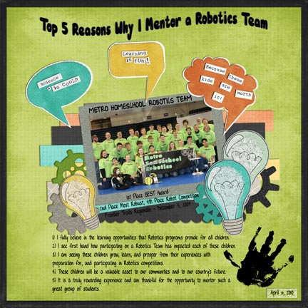 BOM: Top 5 Reasons Why I Mentor a Robotics Team