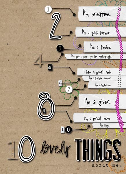 Book of Me:  10 Lovely Things About Me