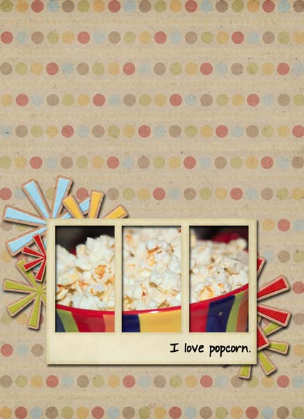Book of Me:  I Love Popcorn.