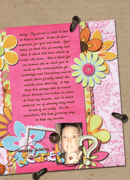 Book of Me:  Secrets
