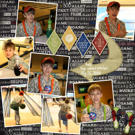 Bowling League - earning patches