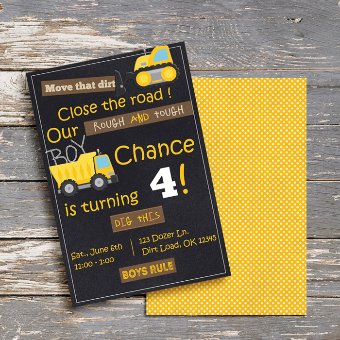 Boy Birthday Party Invite