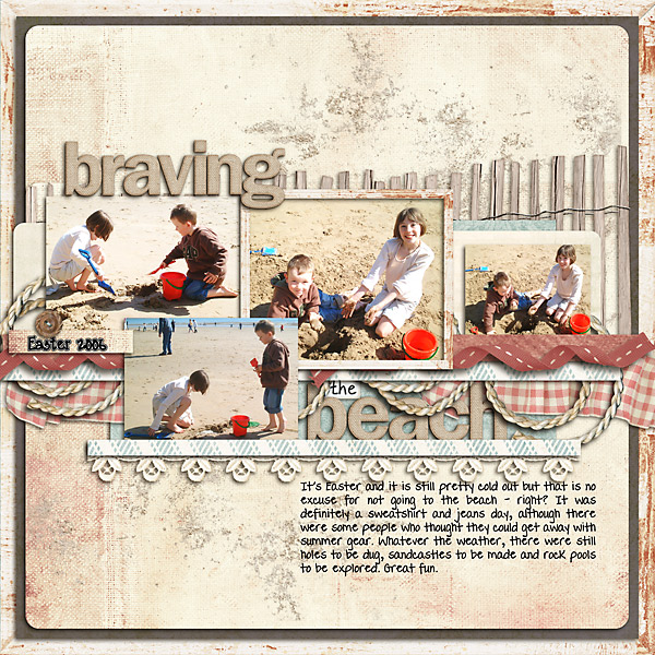 braving the beach