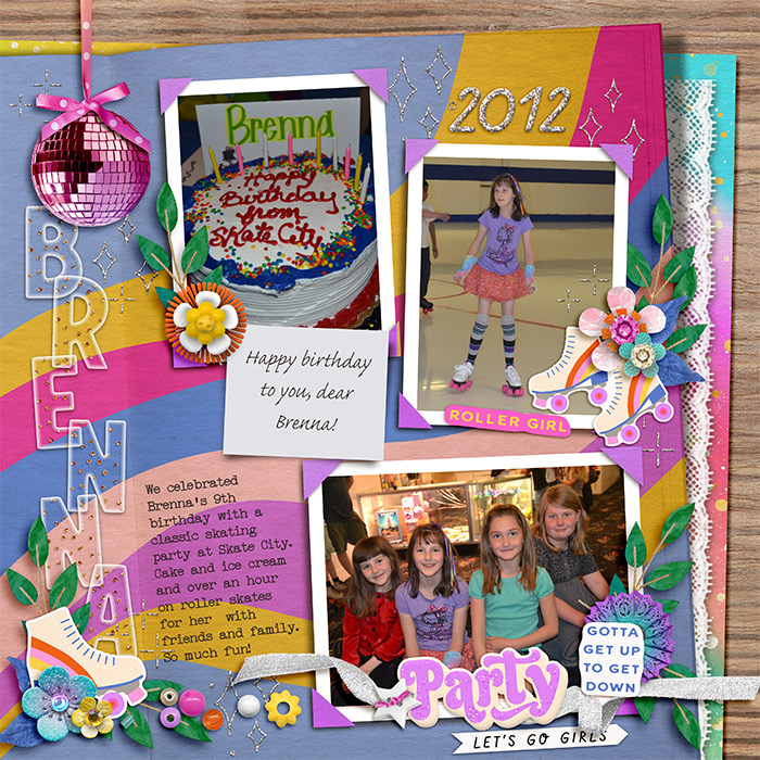 Brenna 9th Birthday Skate City