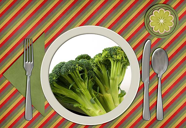 BROCCOLI! - Vegatables placemat set