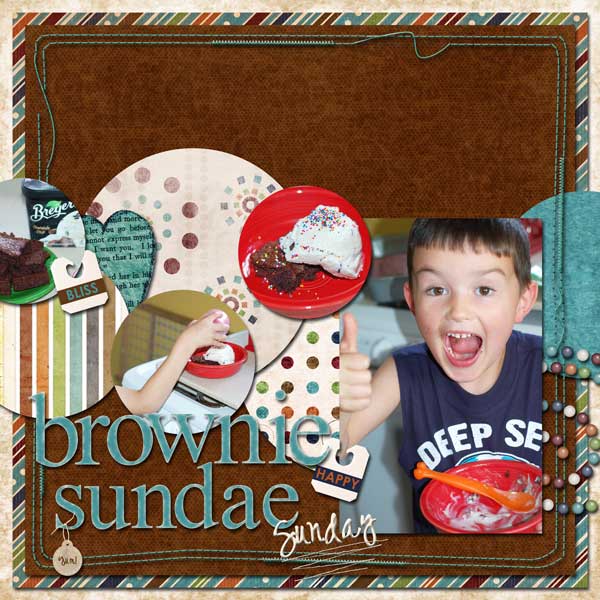 Brownie Sundae Sunday- YUM!