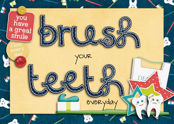 Brush Teeth Art