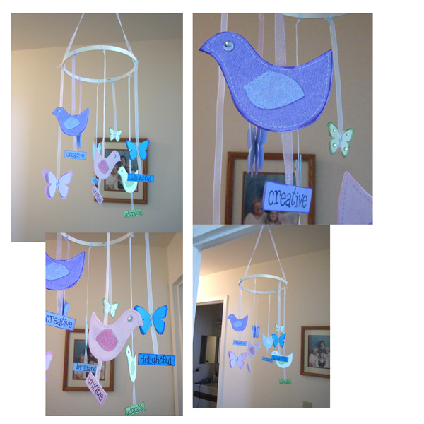 Butterfly and Bird Mobile