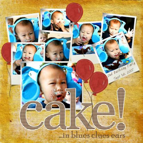 Cake...in blues clues ears