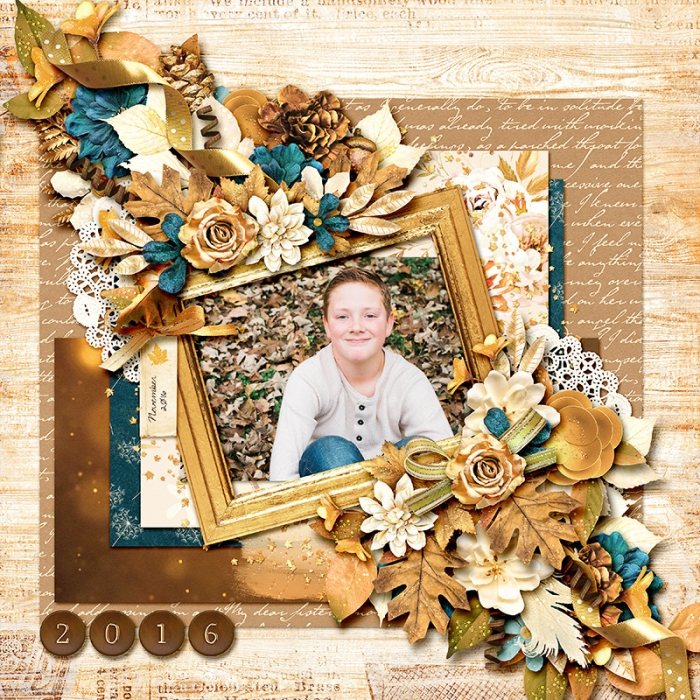 Caleb fall leaves