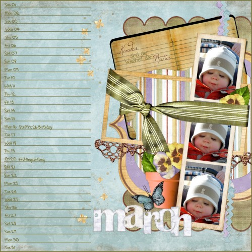 Calendar 2009 March