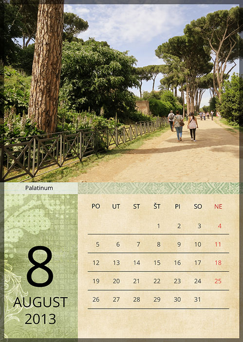 Calendar Roma 2013 :: August