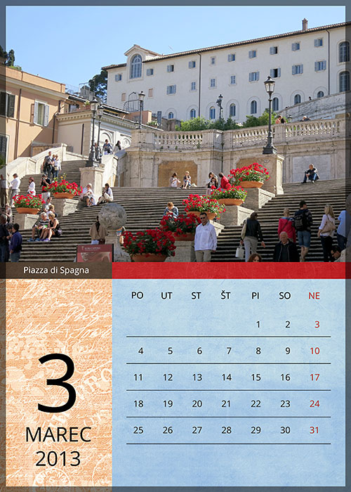 Calendar Roma 2013 :: March