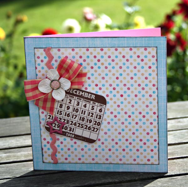 Calendar Tag Birthday Card