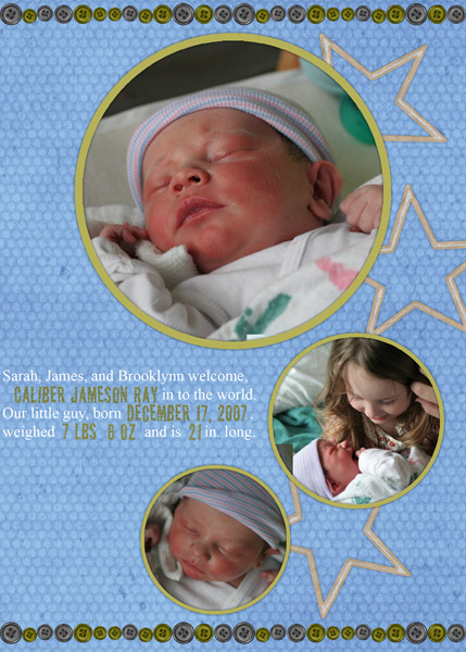 Caliber's Baby Announcement