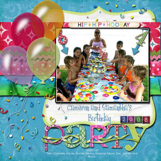 Cameron and Samantha's birthday party