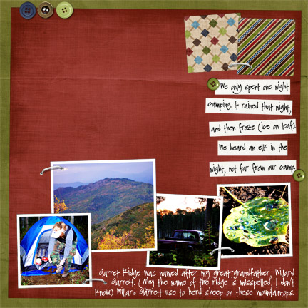 Camping at Garret Ridge (p2)