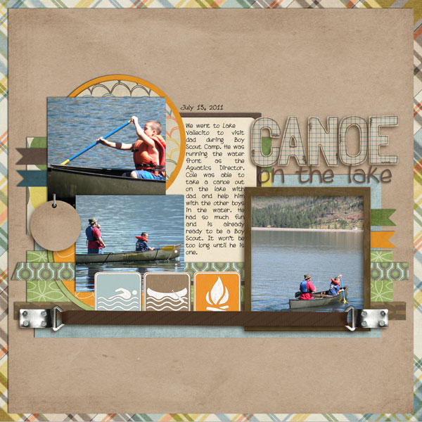 canoe on the lake