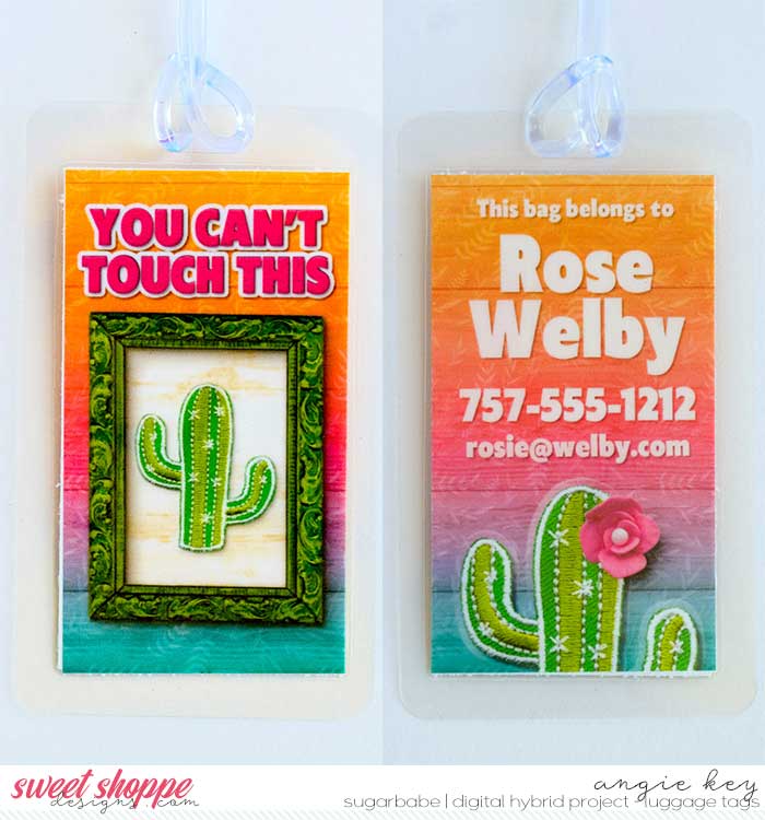 Cant Touch This Luggage Tag
